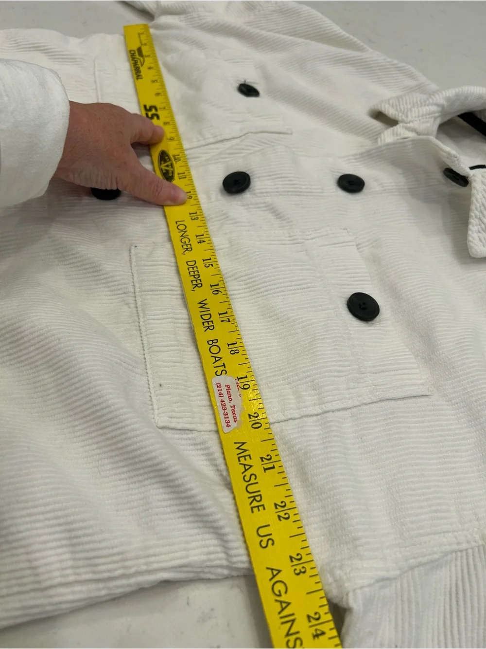 ZARA Cream Ribbed Corduroy Shirt Jacket